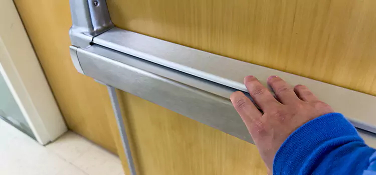 Installing a Push Bar on a Door Little Rock